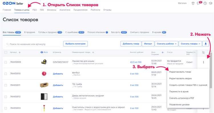 Как правильно редактировать описание товара на Ozon: подробная инструкция