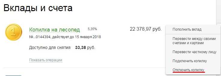 Копилка Сбербанка: подключение, отключение, снятие денег – как пользоваться?