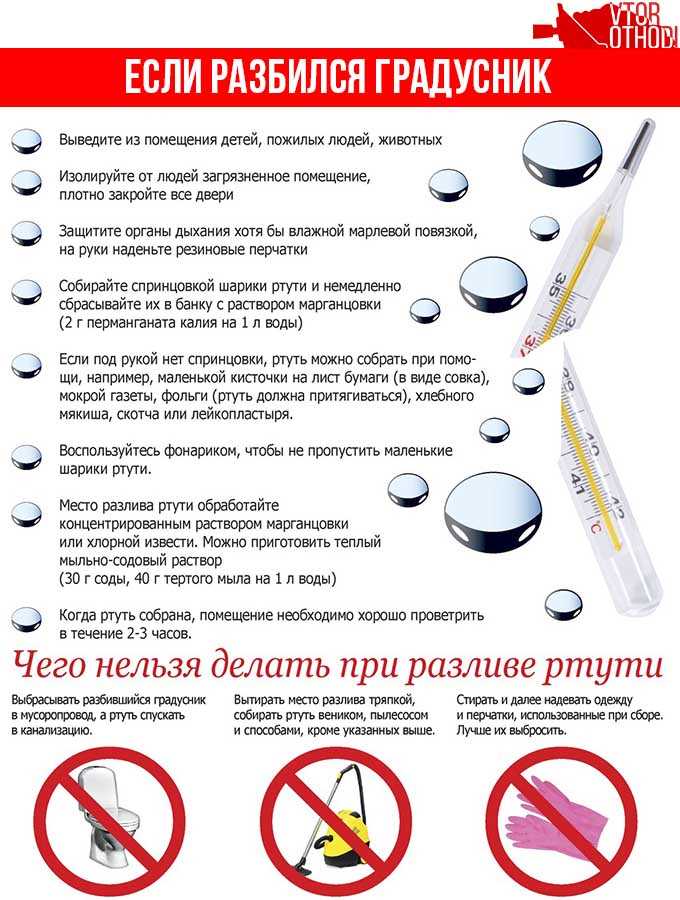 Можно ли безопасно спать в комнате, где разбился градусник: советы экспертов