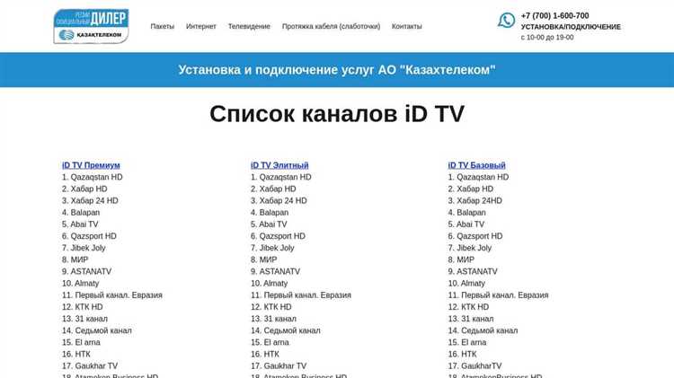 Каналы развлекательных программ