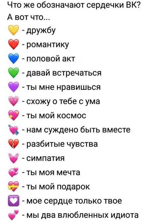 Значение цветов сердечек в Telegram: все секреты раскрыты